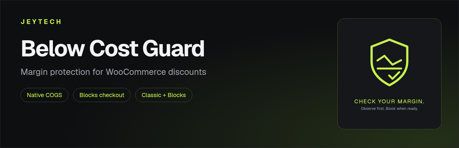 JeyTech Below Cost Guard for WooCommerce