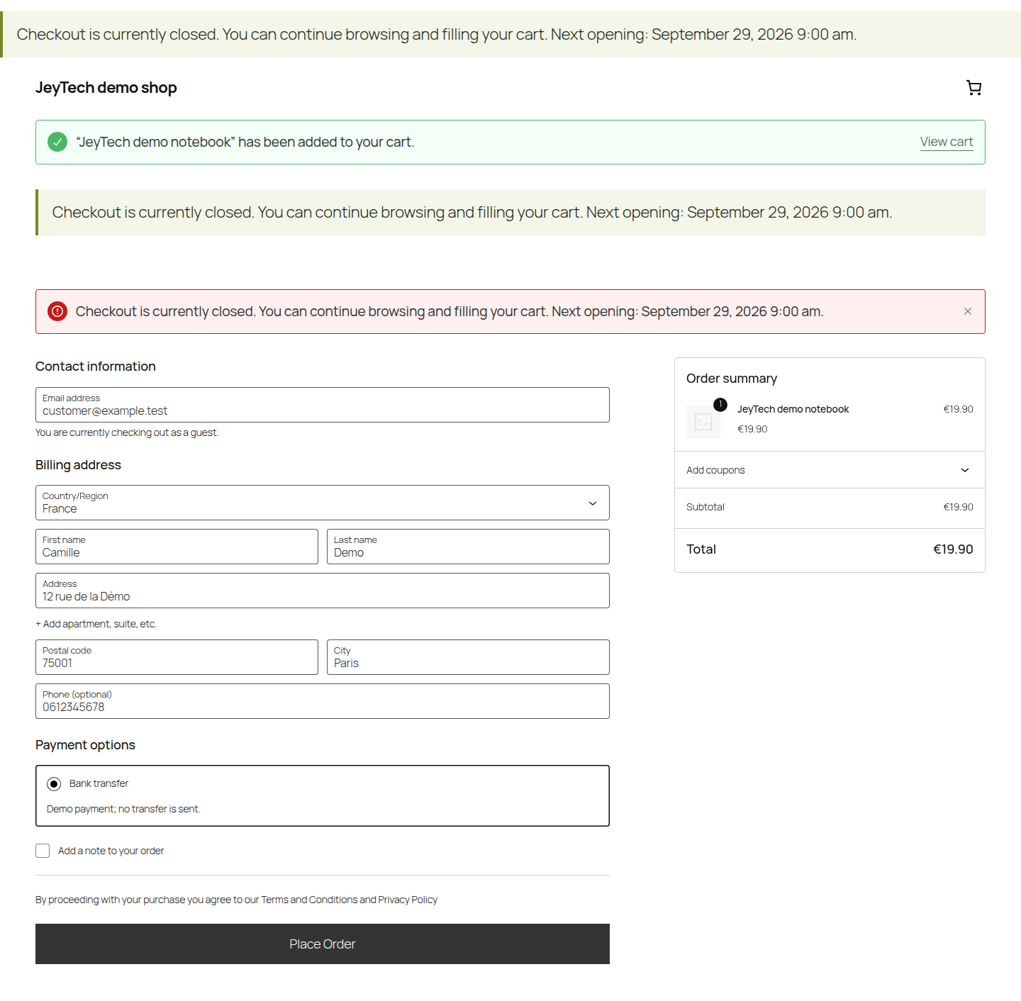 Server-side order protection on Checkout Blocks